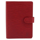 LOUIS VUITTON Epi Agenda PM Day Planner Cover Red R20057 LV Auth 187164-2