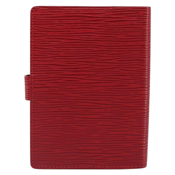 LOUIS VUITTON Epi Agenda PM Day Planner Cover Red R20057 LV Auth 187164