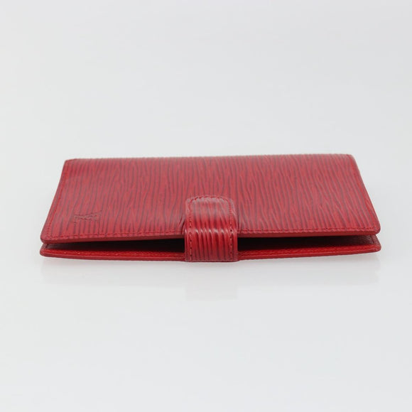 LOUIS VUITTON Epi Agenda PM Day Planner Cover Red R20057 LV Auth 187164