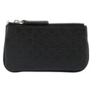 GUCCI Micro GG Canvas Guccissima Coin Purse Black 544476 Auth 187165A-13