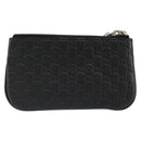 GUCCI Micro GG Canvas Guccissima Coin Purse Black 544476 Auth 187165A-2