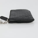 GUCCI Micro GG Canvas Guccissima Coin Purse Black 544476 Auth 187165A-4
