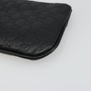 GUCCI Micro GG Canvas Guccissima Coin Purse Black 544476 Auth 187165A-7