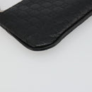GUCCI Micro GG Canvas Guccissima Coin Purse Black 544476 Auth 187165A-14