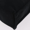 HERMES Fourre Tout MM Tote Bag Cotton Black Silver Auth 187169-11