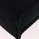 HERMES Fourre Tout MM Tote Bag Cotton Black Silver Auth 187169-13