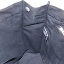 HERMES Fourre Tout MM Tote Bag Cotton Black Silver Auth 187169-18