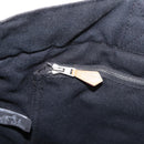 HERMES Fourre Tout MM Tote Bag Cotton Black Silver Auth 187169-19