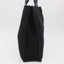 HERMES Fourre Tout MM Tote Bag Cotton Black Silver Auth 187169-5
