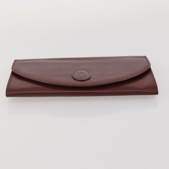 CARTIER Celine Macadam Canvas Bag Leather 3 Set Brown Bordeaux Auth 187170