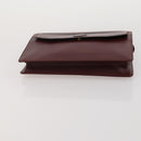 CARTIER Celine Macadam Canvas Bag Leather 3 Set Brown Bordeaux Auth 187170-19