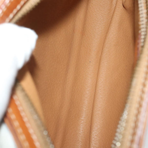 CARTIER Celine Macadam Canvas Bag Leather 3 Set Brown Bordeaux Auth 187170