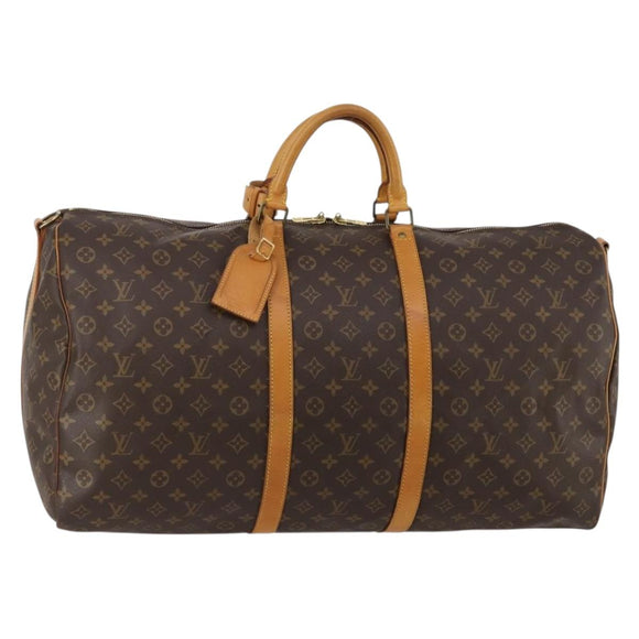 LOUIS VUITTON Monogram Keepall Bandouliere 60 Boston Bag M41412 LV Auth 187172