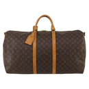 LOUIS VUITTON Monogram Keepall Bandouliere 60 Boston Bag M41412 LV Auth 187172-13