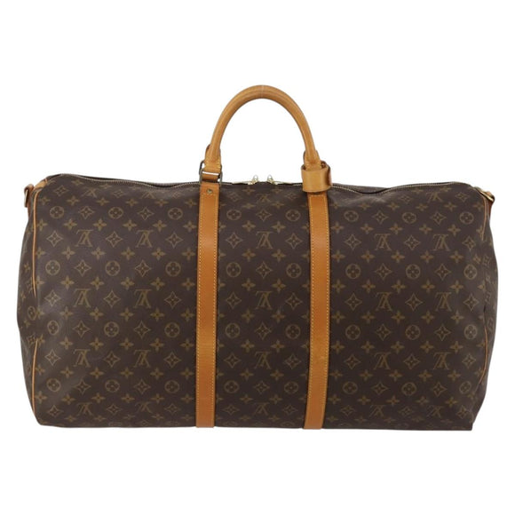 LOUIS VUITTON Monogram Keepall Bandouliere 60 Boston Bag M41412 LV Auth 187172