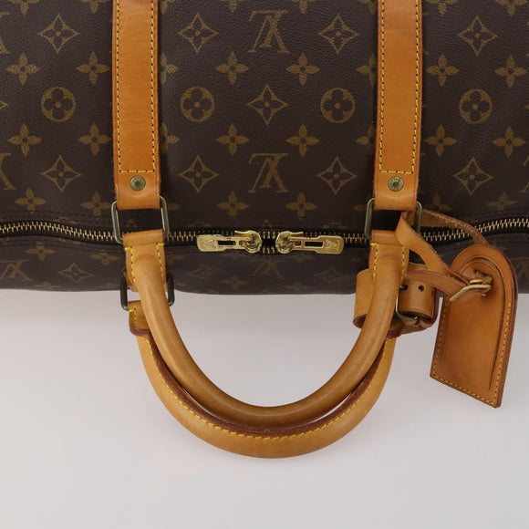 LOUIS VUITTON Monogram Keepall Bandouliere 60 Boston Bag M41412 LV Auth 187172