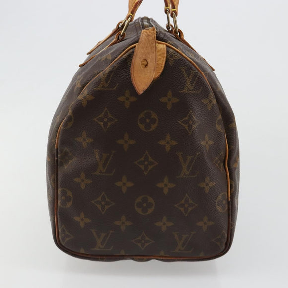 LOUIS VUITTON Monogram Speedy 30 Hand Bag M41526 LV Auth 187176A