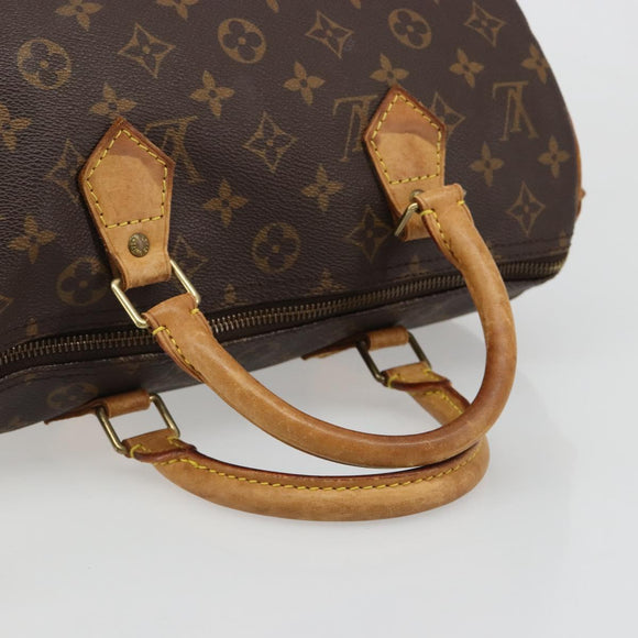 LOUIS VUITTON Monogram Speedy 30 Hand Bag M41526 LV Auth 187176A