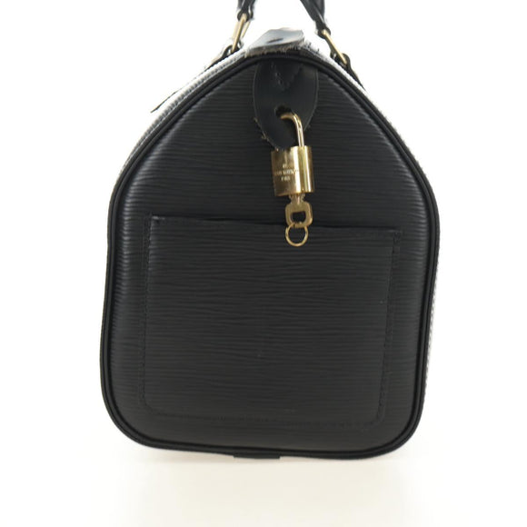 LOUIS VUITTON Epi Speedy 25 Hand Bag Black M59042 LV Auth 187179SAV