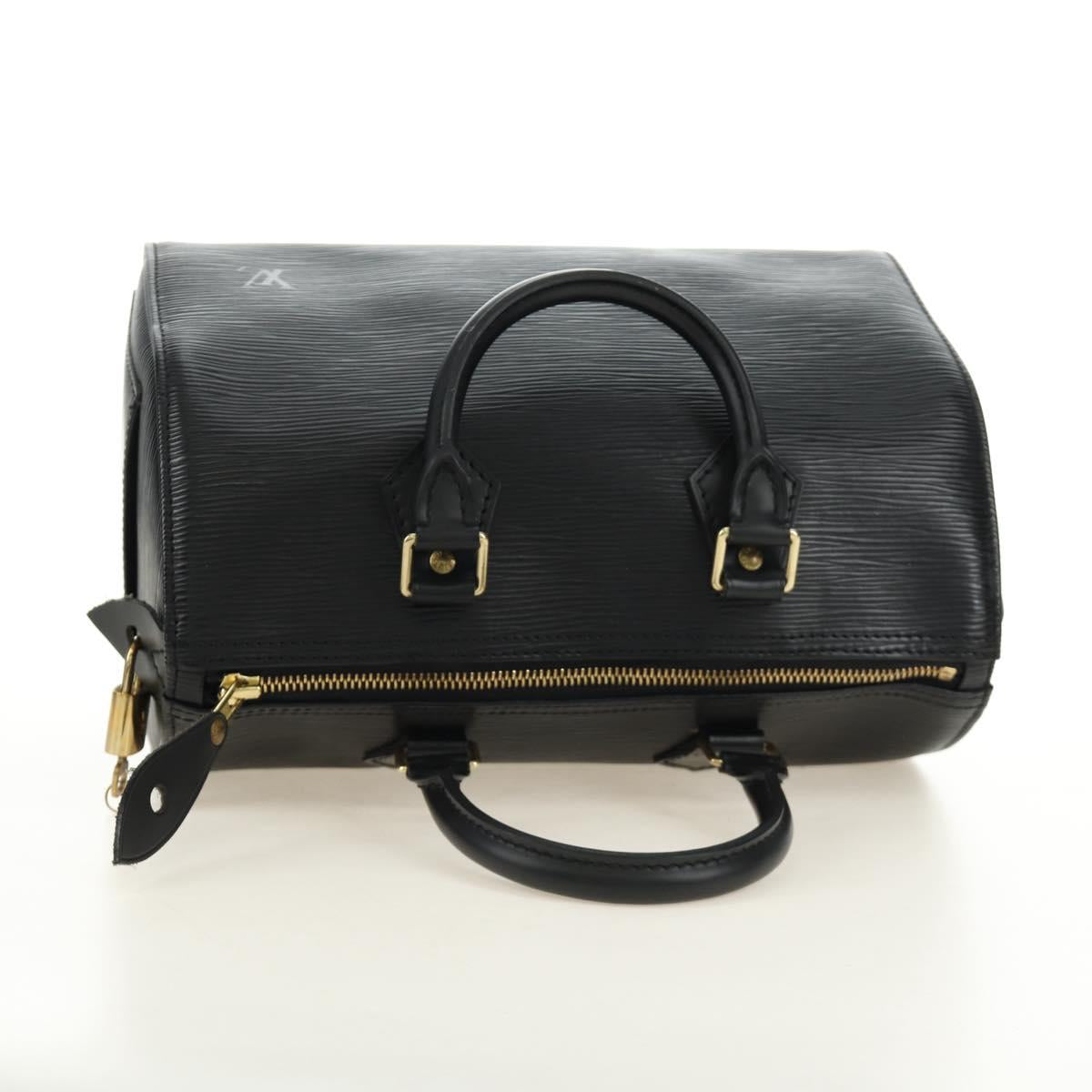 LOUIS VUITTON Epi Speedy 25 Hand Bag Black M59042 LV Auth
