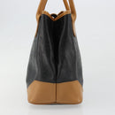 SAINT LAURENT Hand Bag Leather Black Gold Auth 187181-5