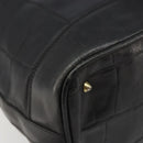 CELINE Purse Shoulder Bag Leather Black Gold Auth 187182-15