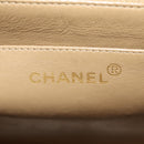 CHANEL Mademoiselle Chain Shoulder Bag Caviar Skin Brown Gold CC Auth 187186SAV-20