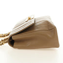 CHANEL Mademoiselle Chain Shoulder Bag Caviar Skin Brown Gold CC Auth 187186SAV-5