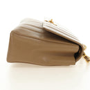 CHANEL Mademoiselle Chain Shoulder Bag Caviar Skin Brown Gold CC Auth 187186SAV-6