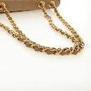 CHANEL Mademoiselle Chain Shoulder Bag Caviar Skin Brown Gold CC Auth 187186SAV-8
