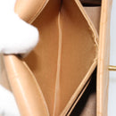 CHANEL Matelasse Shoulder Bag Lamb Skin Beige Gold CC Auth 187187-23