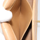 CHANEL Matelasse Shoulder Bag Lamb Skin Beige Gold CC Auth 187187-24