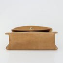 CHANEL Matelasse Shoulder Bag Lamb Skin Beige Gold CC Auth 187187-9