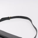 GUCCI Shoulder Bag Leather 2way Black Gold Auth 187188-15