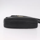 GUCCI Shoulder Bag Leather 2way Black Gold Auth 187188-5