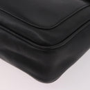 GUCCI Shoulder Bag Leather 2way Black Gold Auth 187188-17