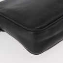 GUCCI Shoulder Bag Leather 2way Black Gold Auth 187188-18