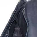 GUCCI Shoulder Bag Leather 2way Black Gold Auth 187188-21