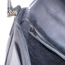 GUCCI Shoulder Bag Leather 2way Black Gold Auth 187188-22