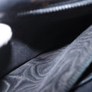 GUCCI Shoulder Bag Leather 2way Black Gold Auth 187188-23