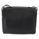GUCCI Shoulder Bag Leather 2way Black Gold Auth 187188-2