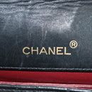 CHANEL Chain Matelasse Shoulder Bag Lamb Skin Black Gold CC Auth 187189SAV-21