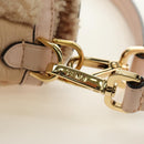 FENDI Mamma Baguette Shoulder Bag Mouton Beige Gold Auth 187191SAV-11