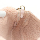 FENDI Mamma Baguette Shoulder Bag Mouton Beige Gold Auth 187191SAV-22