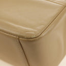 CHANEL Matelasse Chain Shoulder Bag Lamb Skin Beige Gold CC Auth 187192SAV-16