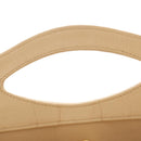 CHANEL Matelasse Chain Shoulder Bag Lamb Skin Beige Gold CC Auth 187192SAV-20