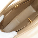 CHANEL Matelasse Chain Shoulder Bag Lamb Skin Beige Gold CC Auth 187192SAV-21