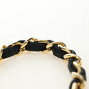 CHANEL Chain Matelasse Shoulder Bag Lamb Skin Black Gold CC Auth 187203SAV-14