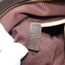 Chloe Paraty Hand Bag Leather 2way Brown Gold Auth 187206A-12