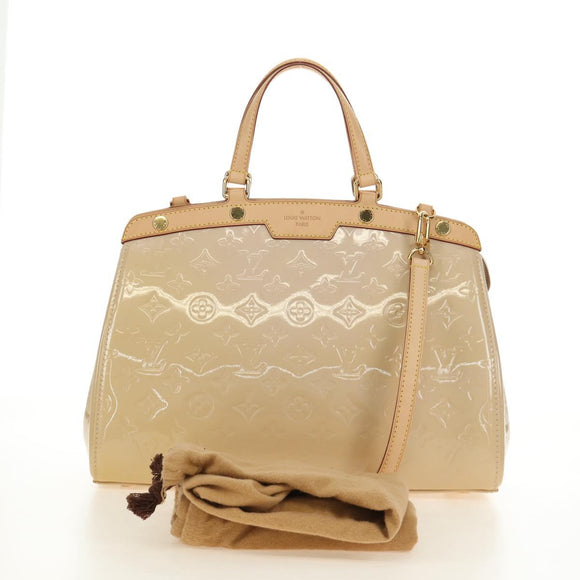 LOUIS VUITTON Vernis Blair MM Bag 2way Rose Flow Lantern M91621 Auth 187210SAV